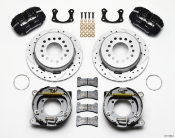 Picture of Wilwood Dynapro Low-Profile 11-00in P-Brake Kit Drill Zinc New Big Ford 2-50in Offset