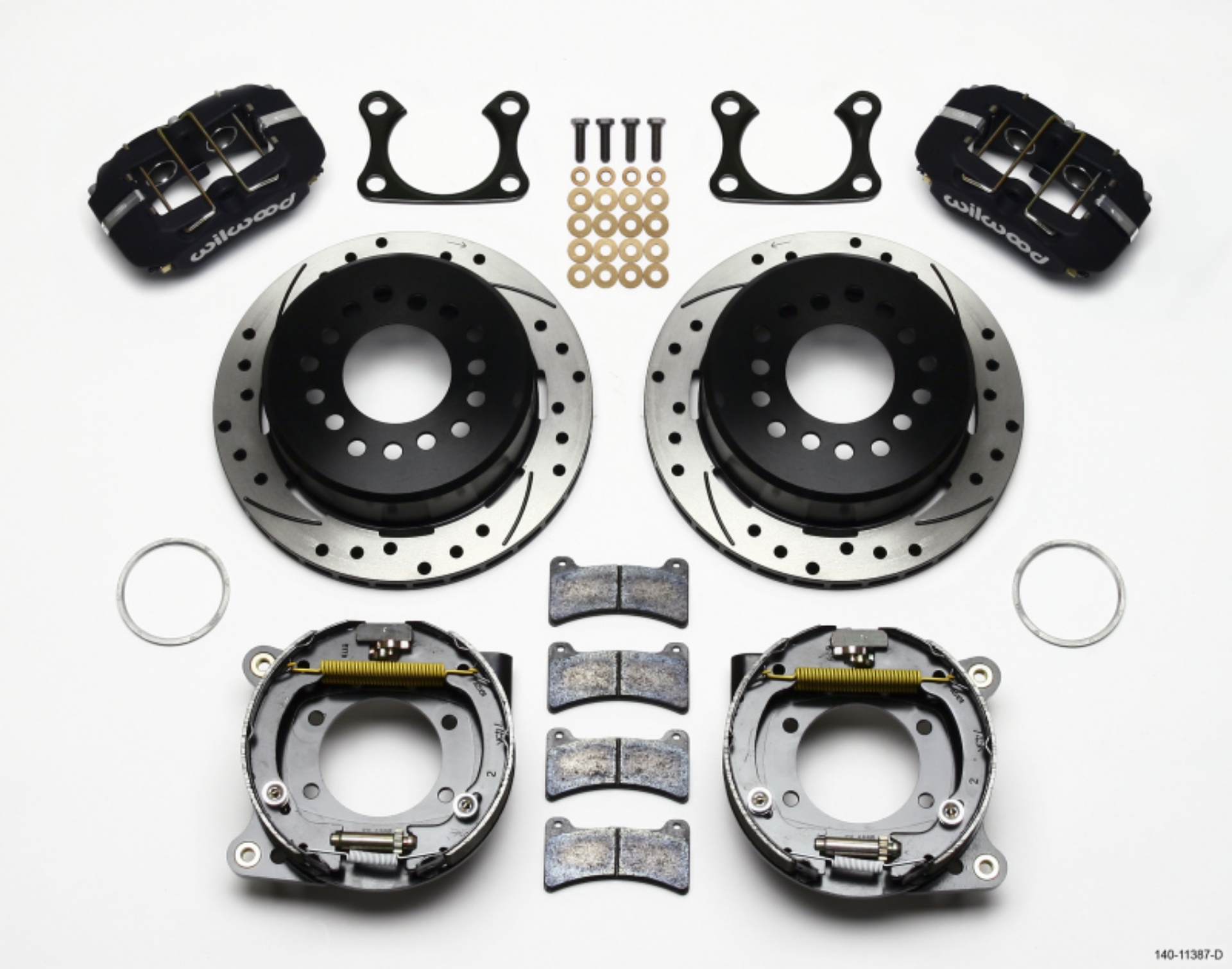 Picture of Wilwood Dynapro Low-Profile 11-00in P-Brake Kit Drilled Big Ford 2-36in Offset