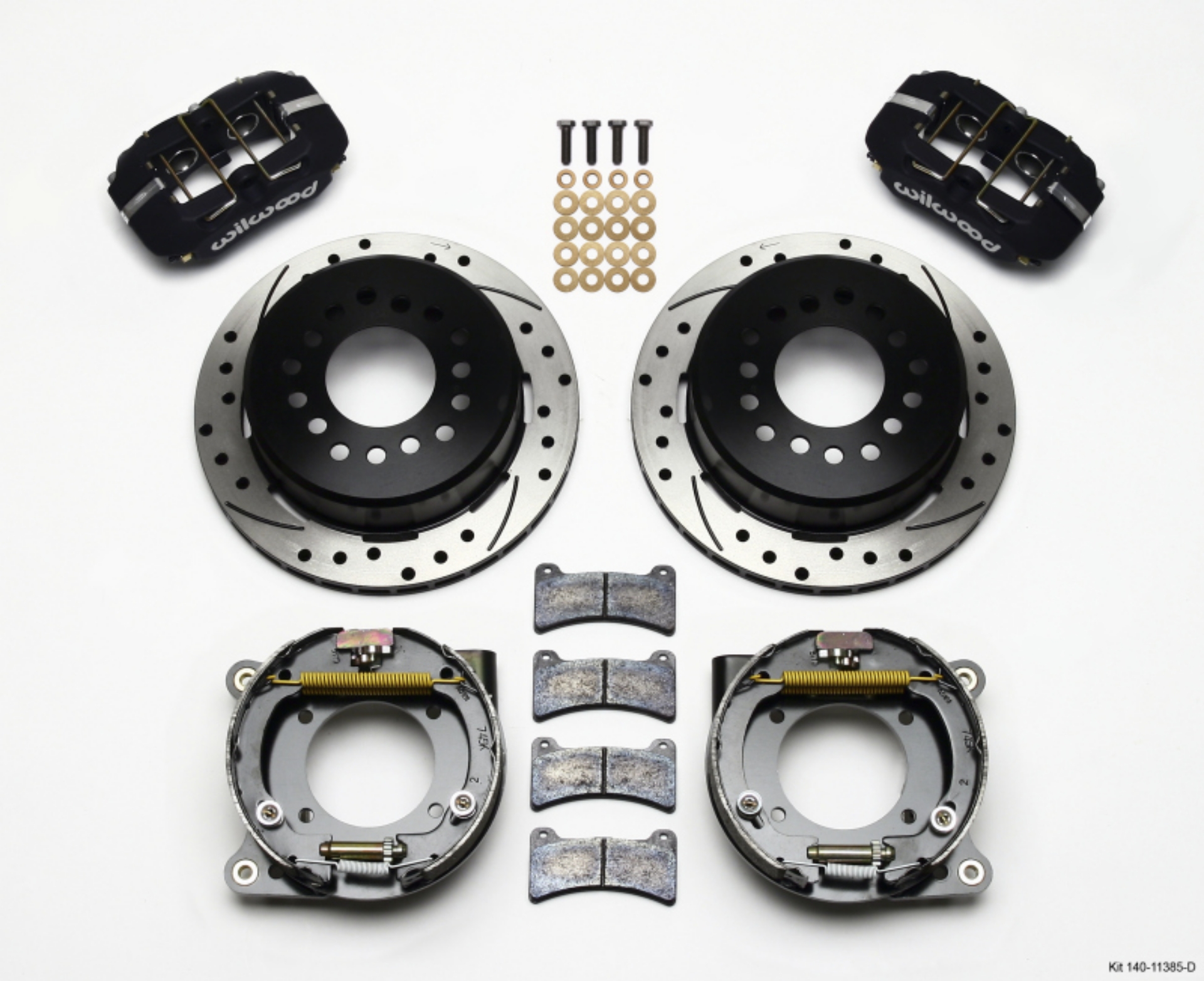 Picture of Wilwood Dynapro Low-Profile 11-00in P-Brake Kit Drilled Chevy C-10 2-42 Offset 5-lug