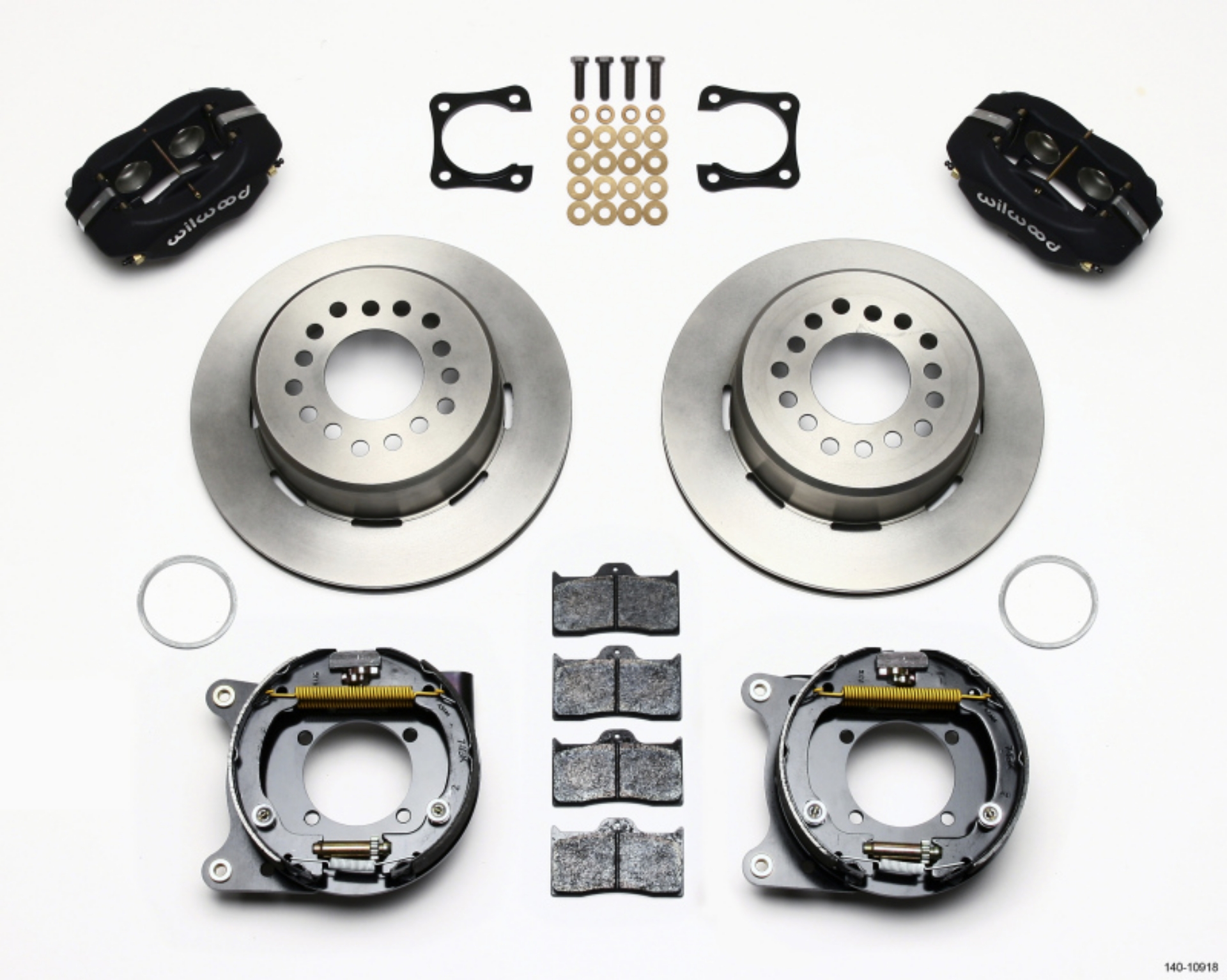 Picture of Wilwood Forged Dynalite P-S Park Brake Kit Chevy 12 Bolt-Spec 3-15in Bearing Staggered mt