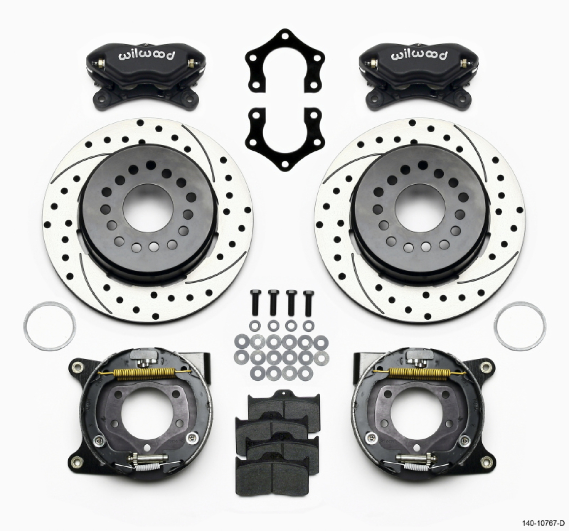 Picture of Wilwood Forged Dynalite P-S Park Brake Kit Drilled Mopar-Dana 2-50in Off w-Snap Ring Bearing