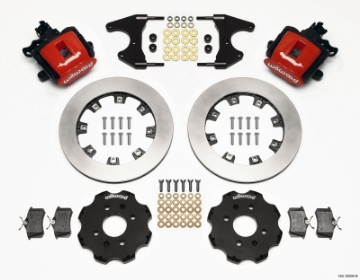 Picture of Wilwood Combination Parking Brake Rear Kit 12-19in Red Civic - Integra Drum 2-46 Hub Offset