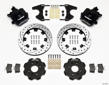 Picture of Wilwood Combination Parking Brake Rear Kit 12-19in Drilled Civic - Integra Drum 2-46 Hub Offset