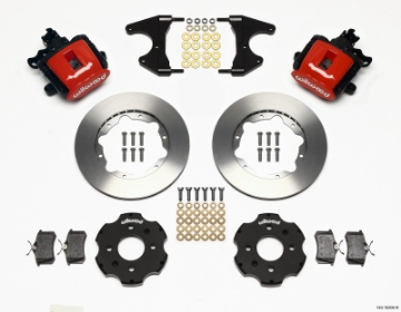 Picture of Wilwood Combination Parking Brake Rear Kit 11-00in Red Civic - Integra Drum 2-46 Hub Offset