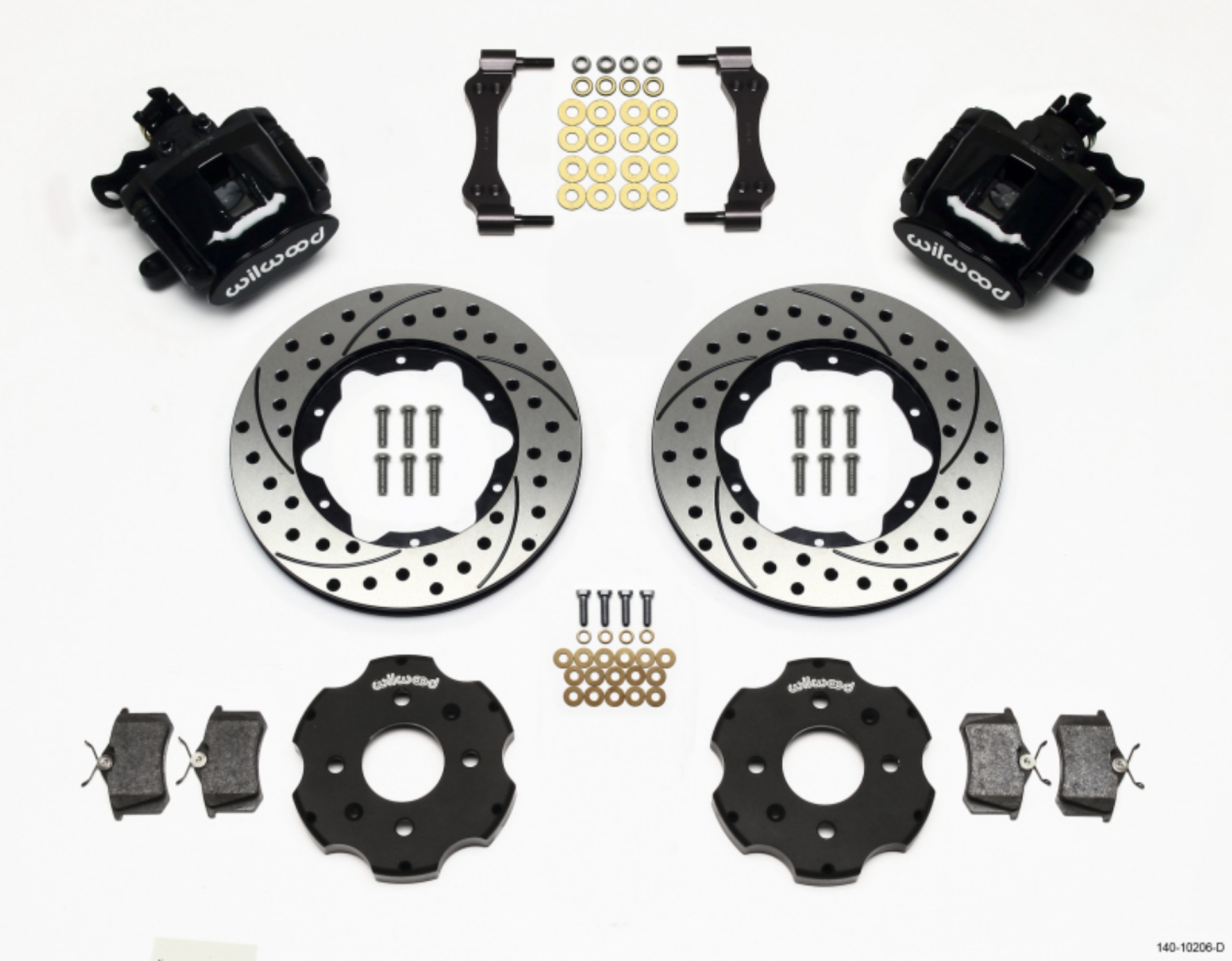 Picture of Wilwood Combination Parking Brake Rear Kit 11-00in Drilled Civic - Integra Disc 2-39 Hub Offset