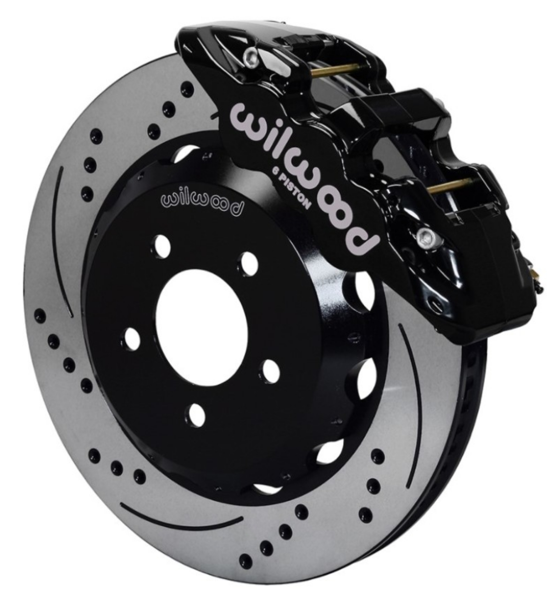 Picture of Wilwood AERO6 Front Hat Kit 14-00 Drilled 2016-Up Camaro w-Lines