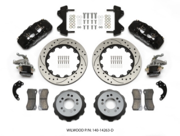 Picture of Wilwood AERO4 - MC4 Rear Kit 14-00 Drilled Currie Pro-Tour Unit Bearing Floater