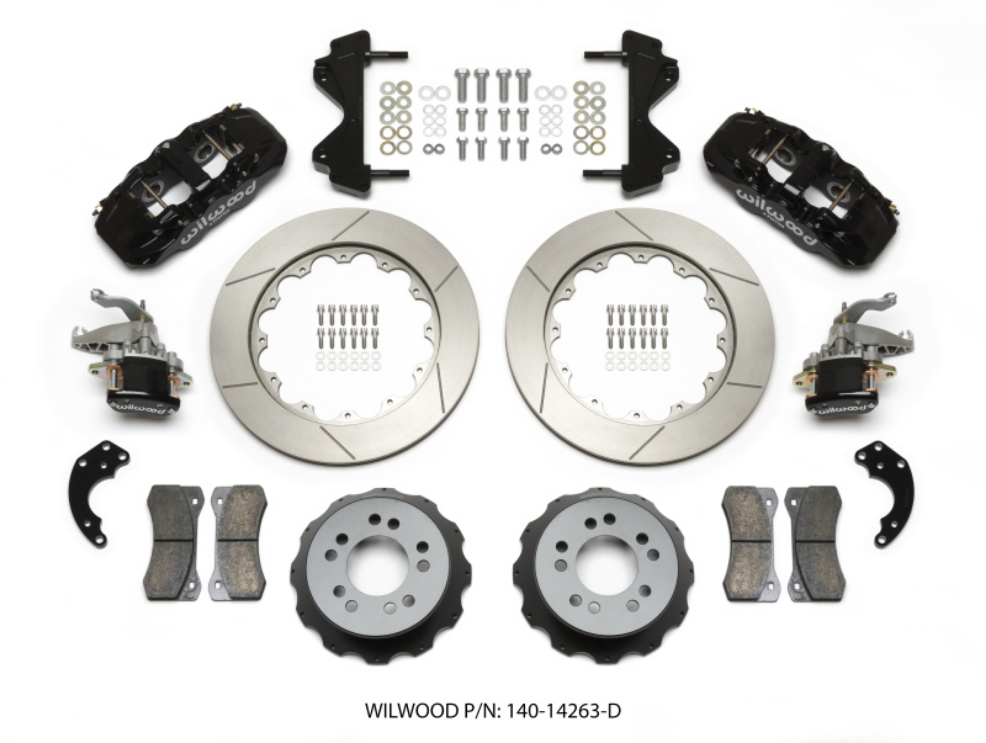 Picture of Wilwood AERO4 - MC4 Rear Kit 14-00 Currie Pro-Tour Unit Bearing Floater