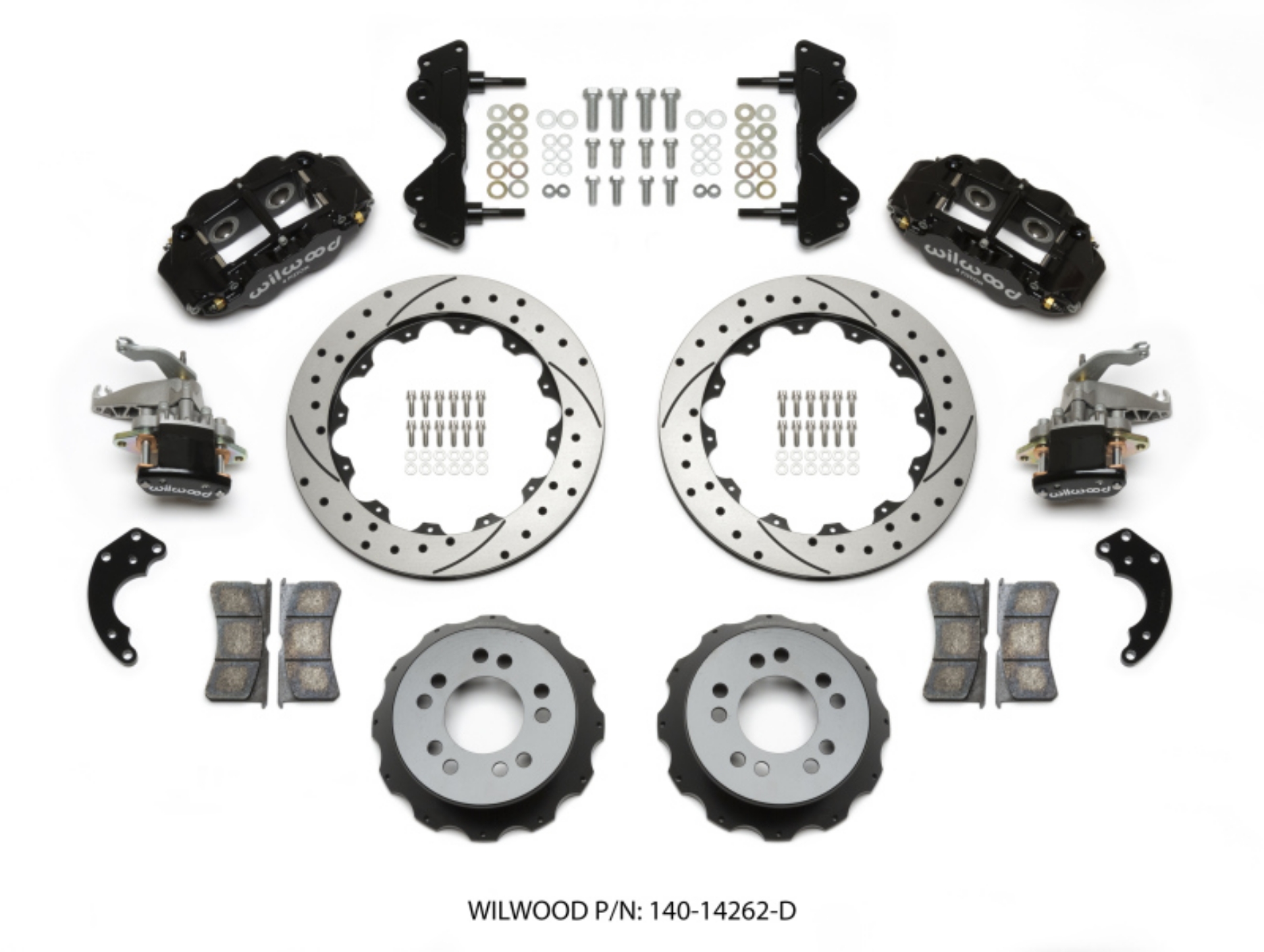 Picture of Wilwood Narrow Superlite 4R - MC4 Rear Kit 12-88 Drilled Currie Pro-Tour Unit Bearing Floater