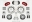 Picture of Wilwood Narrow Superlite 6R Front Hub Kit 14-00in Drill Red Magnum Force Drop Spindle