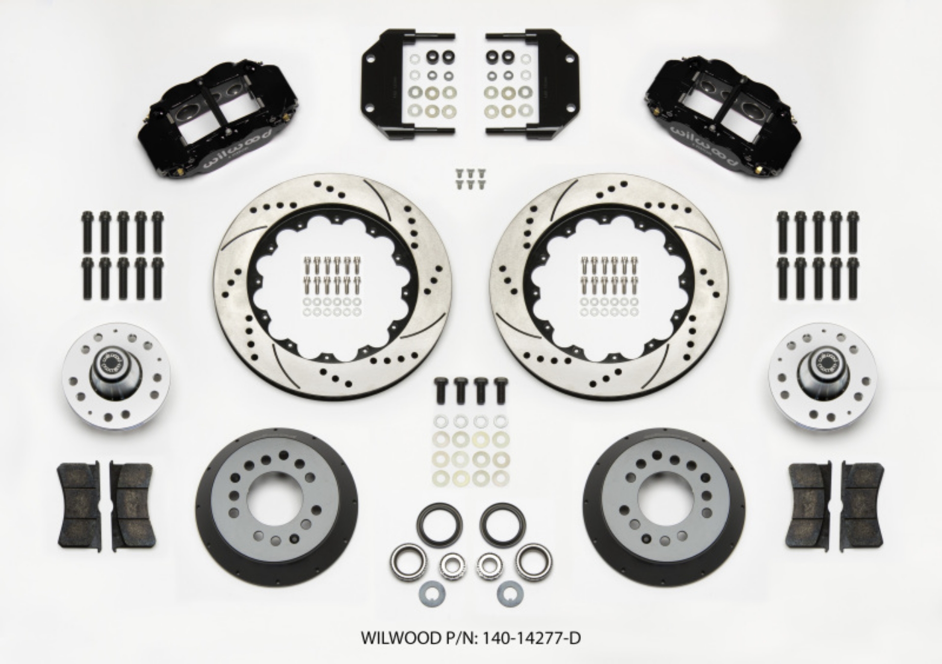 Picture of Wilwood Narrow Superlite 6R Front Hub Kit 14-00in Drilled Magnum Force Drop Spindle
