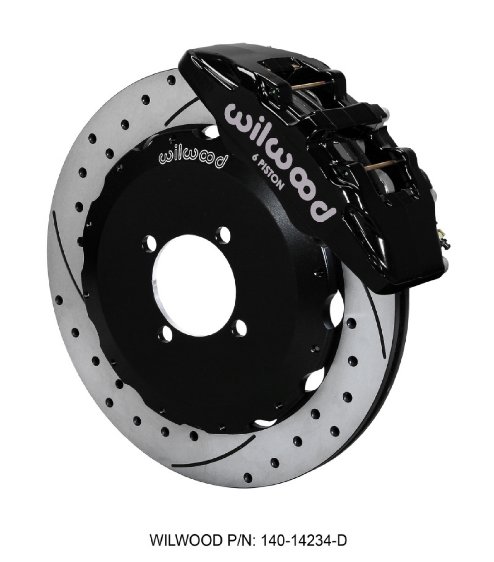 Picture of Wilwood Dynapro 6 Front Hat Kit 12-88in Drilled 2016-Up Mazda MX5 Miata w- Lines