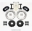 Picture of Wilwood Narrow Superlite 6R Front Hat Kit 13-06 63-87 C10 w- Wilwood Pro Spindles