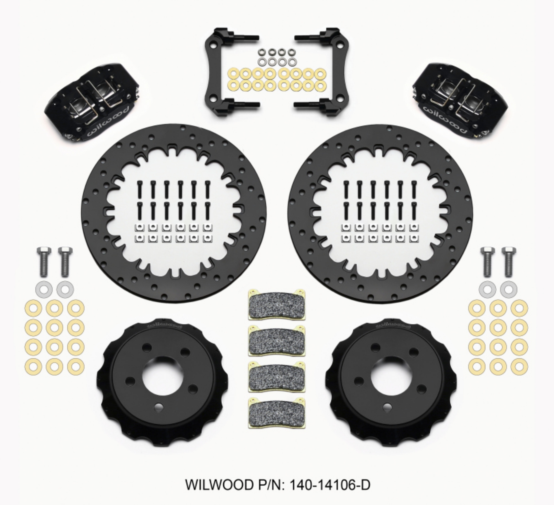 Picture of Wilwood Dynapro Radial Rear Drag Kit 12-90in Drilled 15-23 Mustang