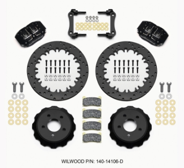 Picture of Wilwood Dynapro Radial Rear Drag Kit 12-90in Drilled 15-23 Mustang