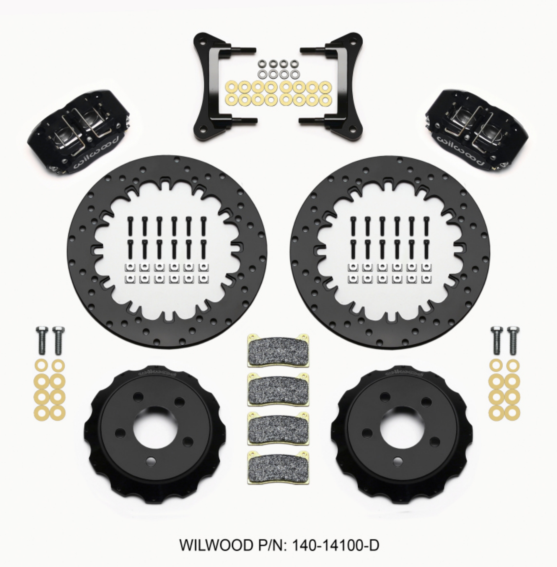 Picture of Wilwood Dynapro Radial Front Drag Kit 12-90in Drilled 15-23 Mustang