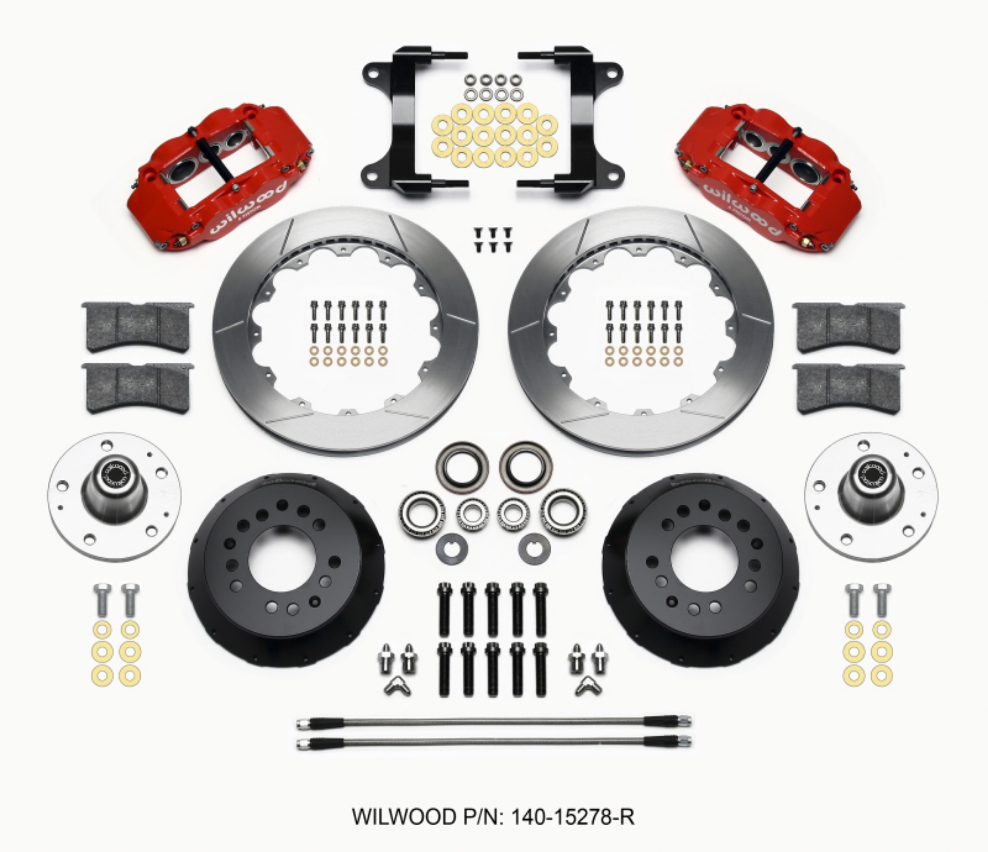 Picture of Wilwood Narrow Superlite 6R Front Hub Kit 12-88in Red 82-92 Camaro--Firebird
