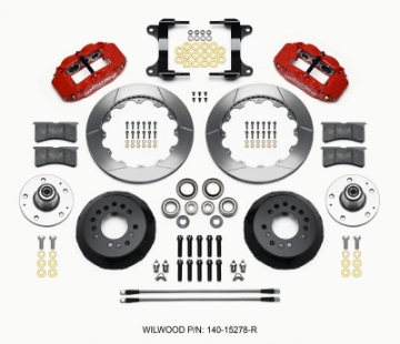Picture of Wilwood Narrow Superlite 6R Front Hub Kit 12-88in Red 82-92 Camaro--Firebird