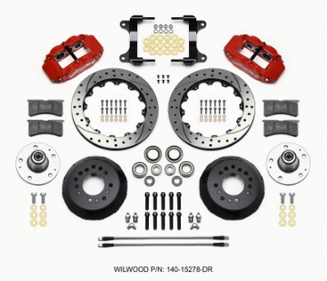 Picture of Wilwood Narrow Superlite 6R Front Hub Kit 12-88in Drill Red 82-92 Camaro--Firebird