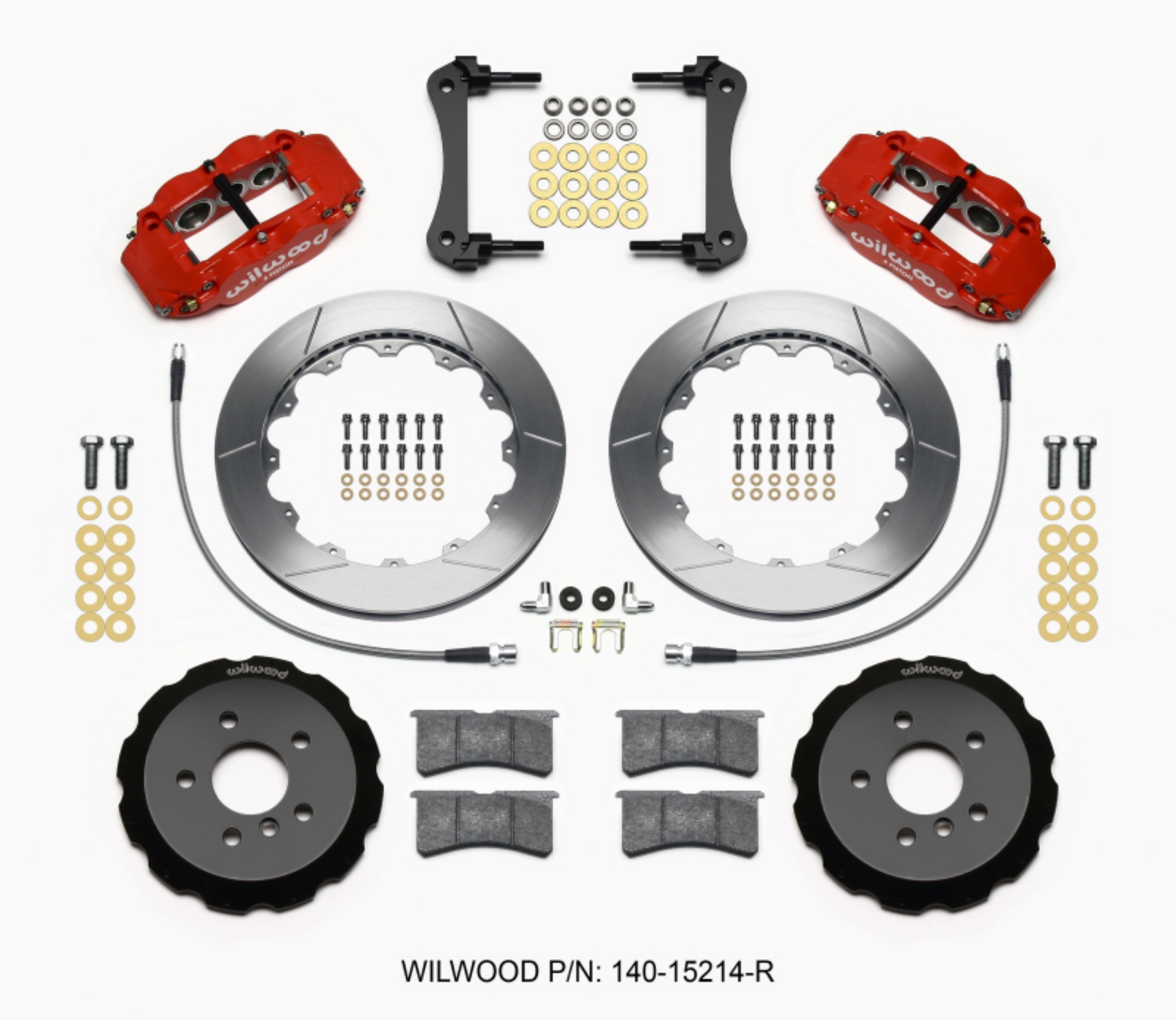 Picture of Wilwood Narrow Superlite 6R Front Hat Kit 12-88in Red 2014-2015 Mini Cooper w-Lines