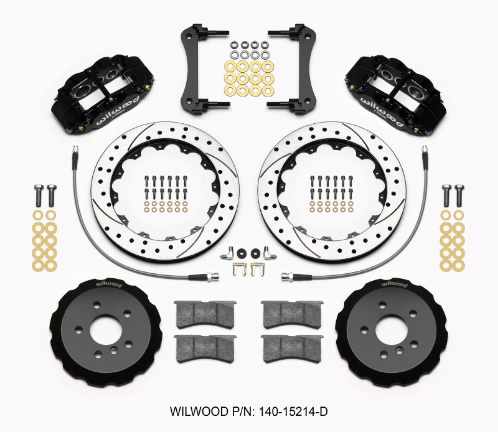 Picture of Wilwood Narrow Superlite 6R Front Hat Kit 12-88in Drilled 2014-2015 Mini Cooper w-Lines