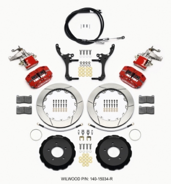 Picture of Wilwood Dynapro Radial4 - MC4 Rear Kit 12-88 Red 2006-15 Miata w-Lines & Cables
