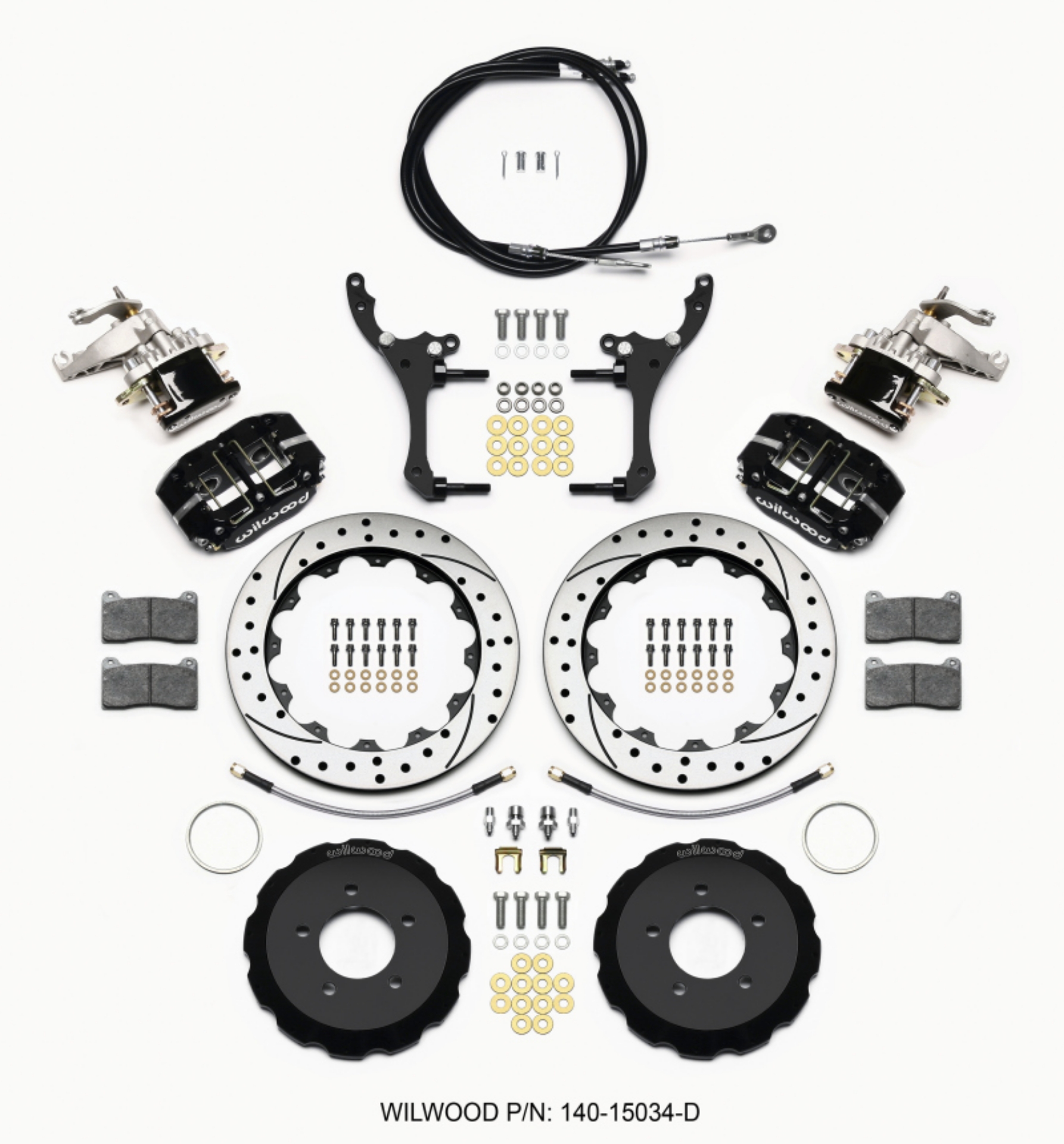 Picture of Wilwood Dynapro Radial4 - MC4 Rear Kit 12-88 Drilled 2006-15 Miata w-Lines & Cables