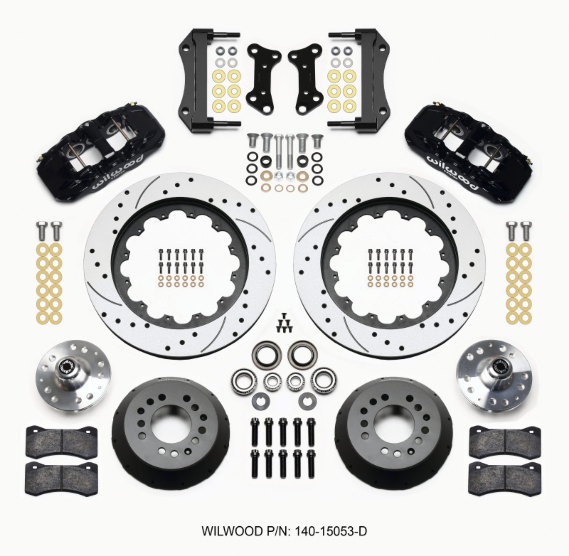 Picture of Wilwood AERO6 Front Hub Kit 15-00 Drilled 67-69 Camaro 64-72 Nova Chevelle