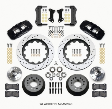Picture of Wilwood AERO6 Front Hub Kit 15-00 Drilled 67-69 Camaro 64-72 Nova Chevelle