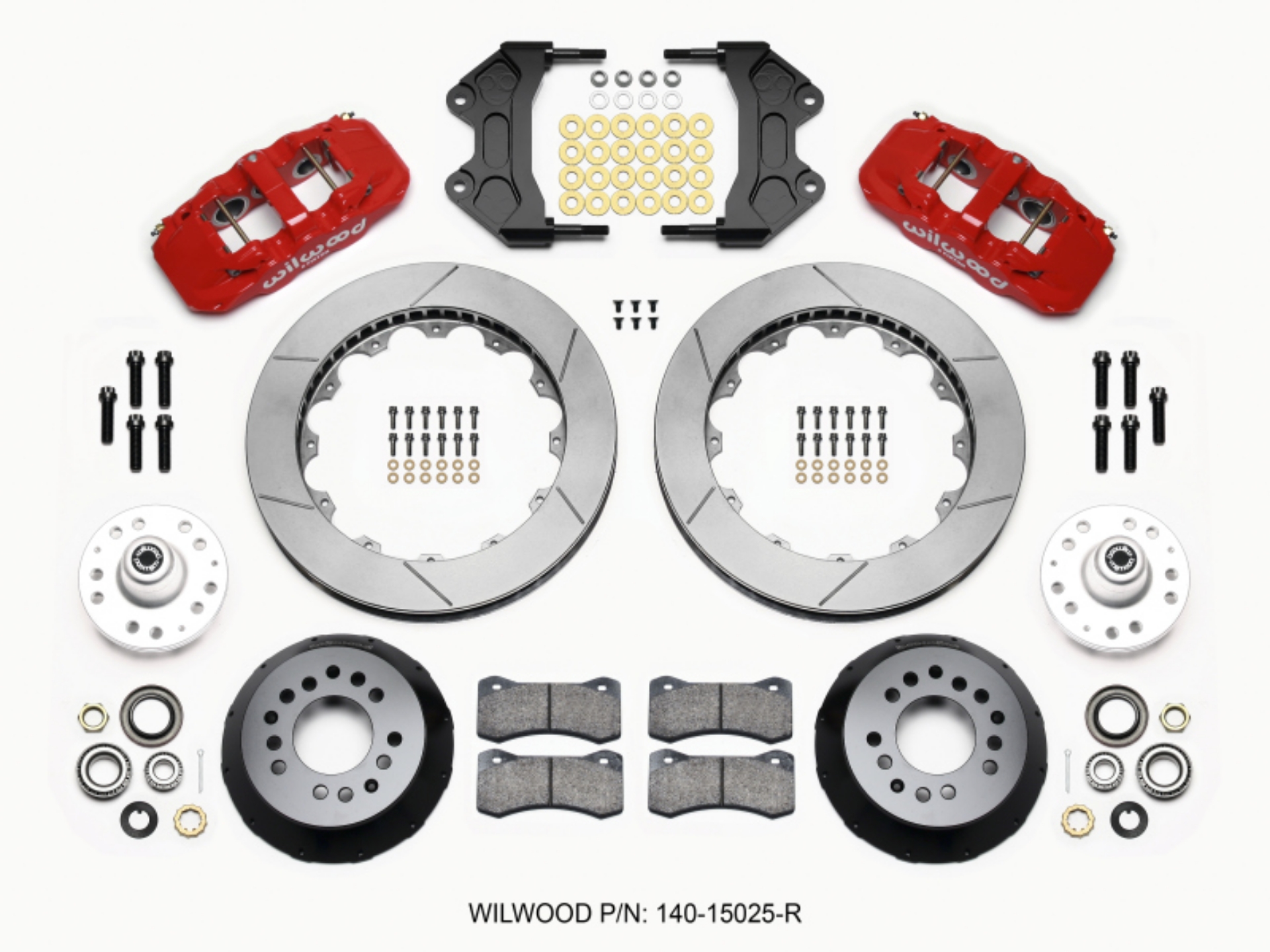 Picture of Wilwood AERO6 Front Hub Kit 15-00-Red WWE ProSpindle