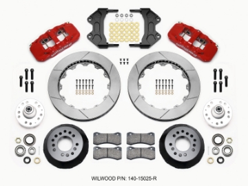 Picture of Wilwood AERO6 Front Hub Kit 15-00-Red WWE ProSpindle