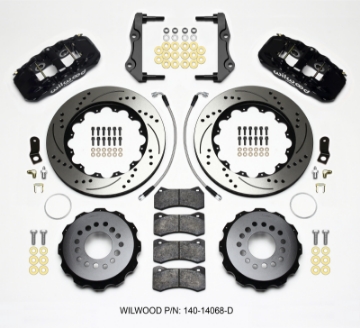 Picture of Wilwood AERO4 Rear Kit 14-25in Drilled 2014-Up Challenger w-Lines
