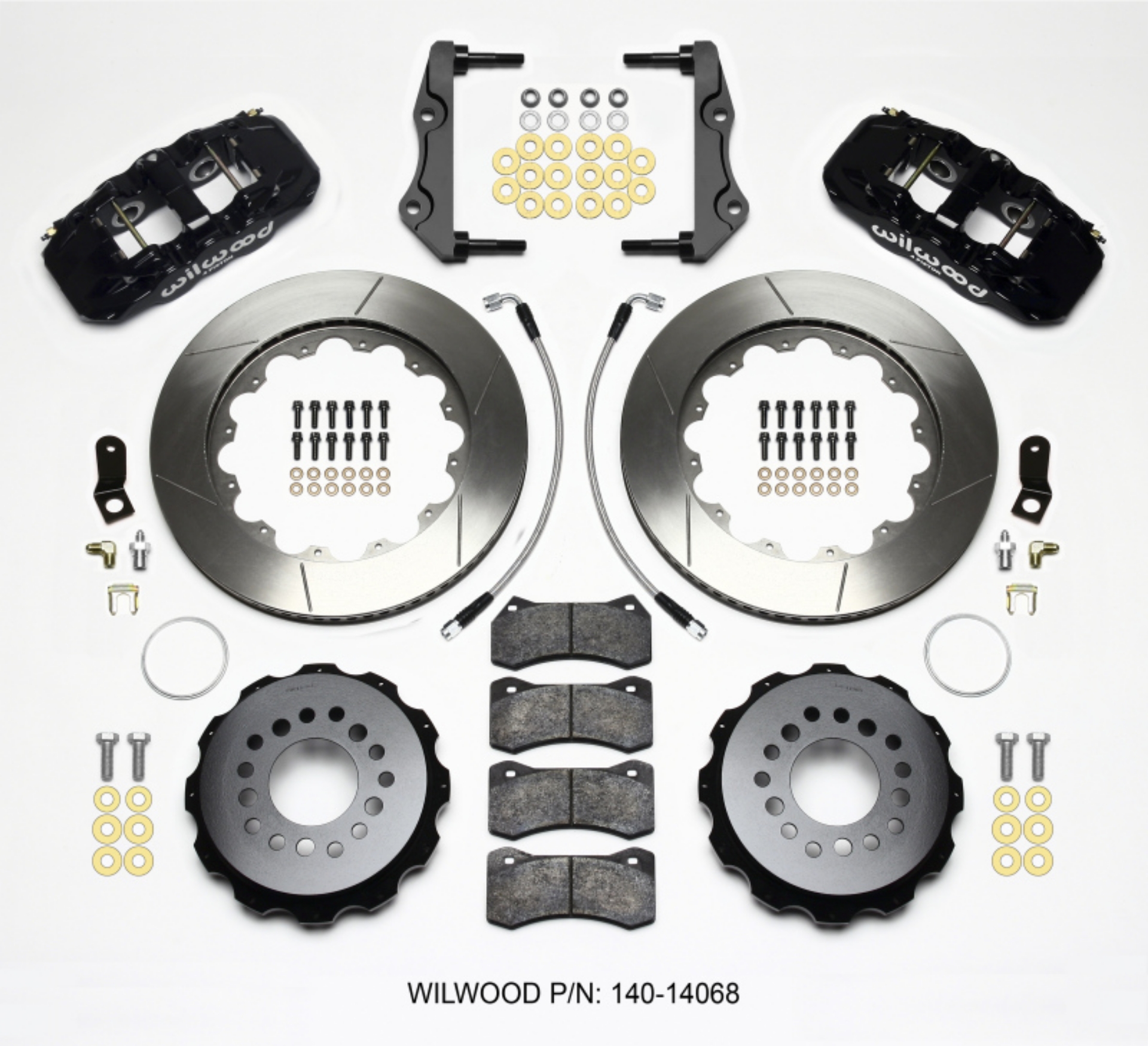 Picture of Wilwood AERO4 Rear Kit 14-25in 2014-Up Challenger w-Lines