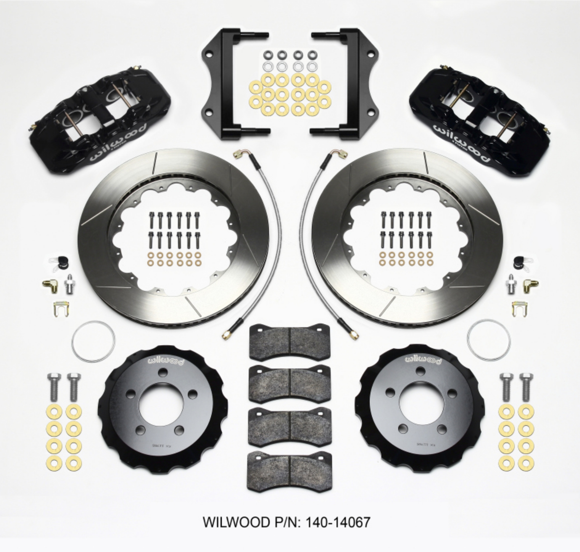 Picture of Wilwood AERO6 Front Hat Kit 14-25 2014-Up Challenger w-Lines
