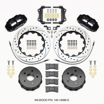 Picture of Wilwood Narrow Superlite 4R Rear Kit 14-00in Drilled 2007-up Jeep JK w-Lines
