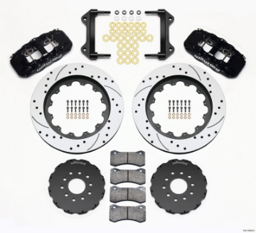 Picture of Wilwood AERO6 Front Hat Kit 15-00 Drilled 97-04 Corvette C5-Z06 05-13 C6