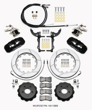Picture of Wilwood AERO4 - MC4 Rear Kit 14-00 15-23 Mustang w-Lines & Cables