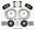 Picture of Wilwood AERO6 Front Hat Kit 15-00 15-23 Mustang w-Lines