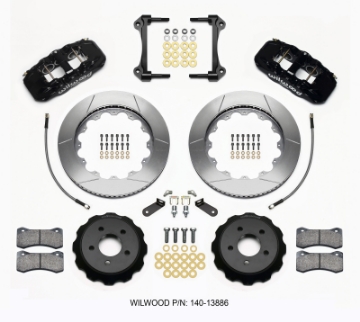 Picture of Wilwood AERO6 Front Hat Kit 14-00 15-23 Mustang w-Lines