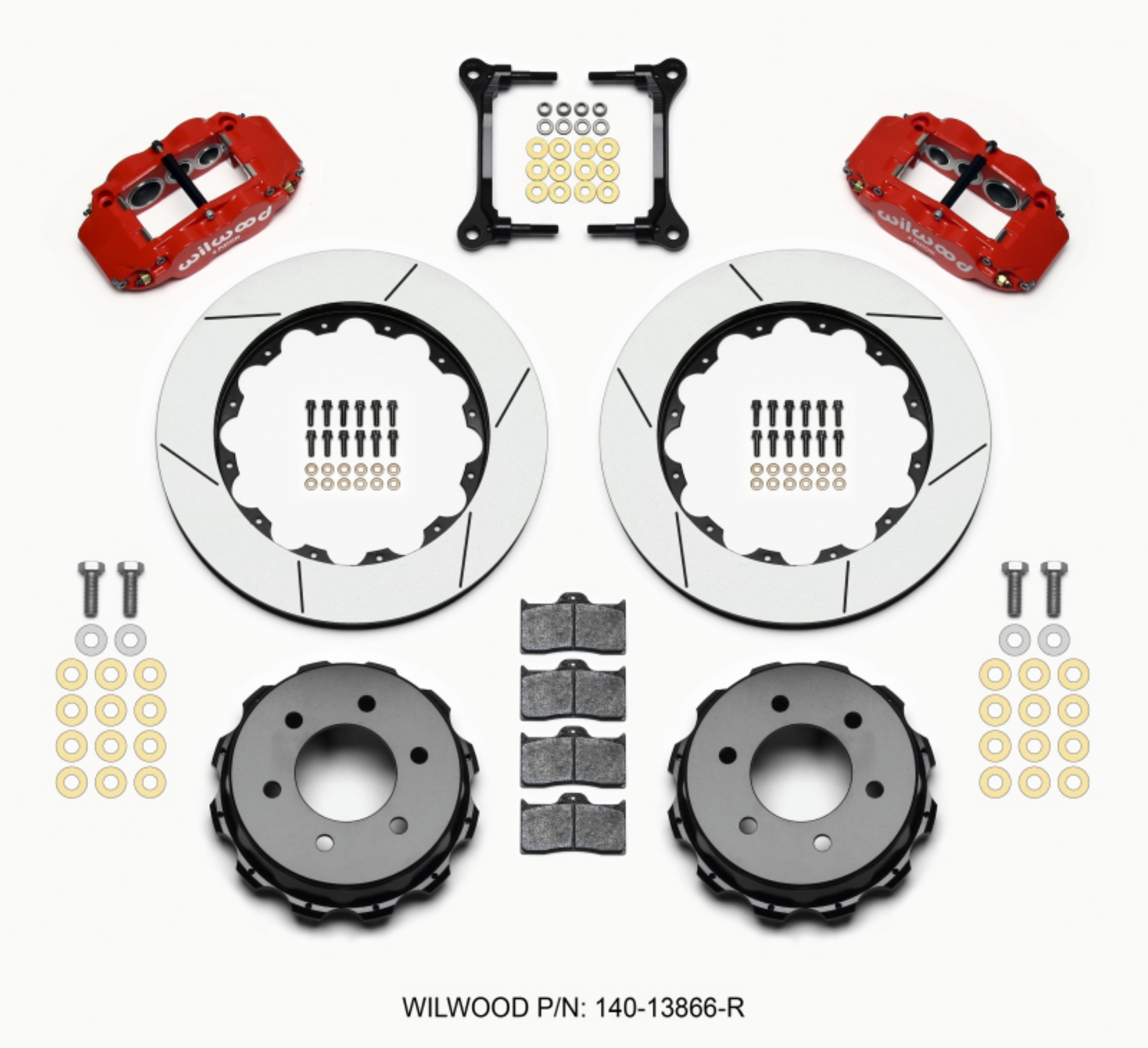 Picture of Wilwood Narrow Superlite 4R RearTruck Kit 14-25in Red 2012-Up Ford F150 6 lug