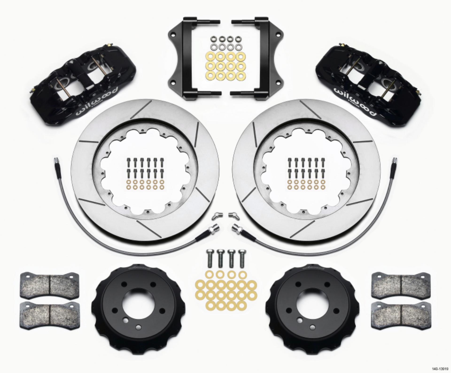 Picture of Wilwood AERO6 Front Hat Kit 15-00 2007-2011 BMW E90 Series w-Lines