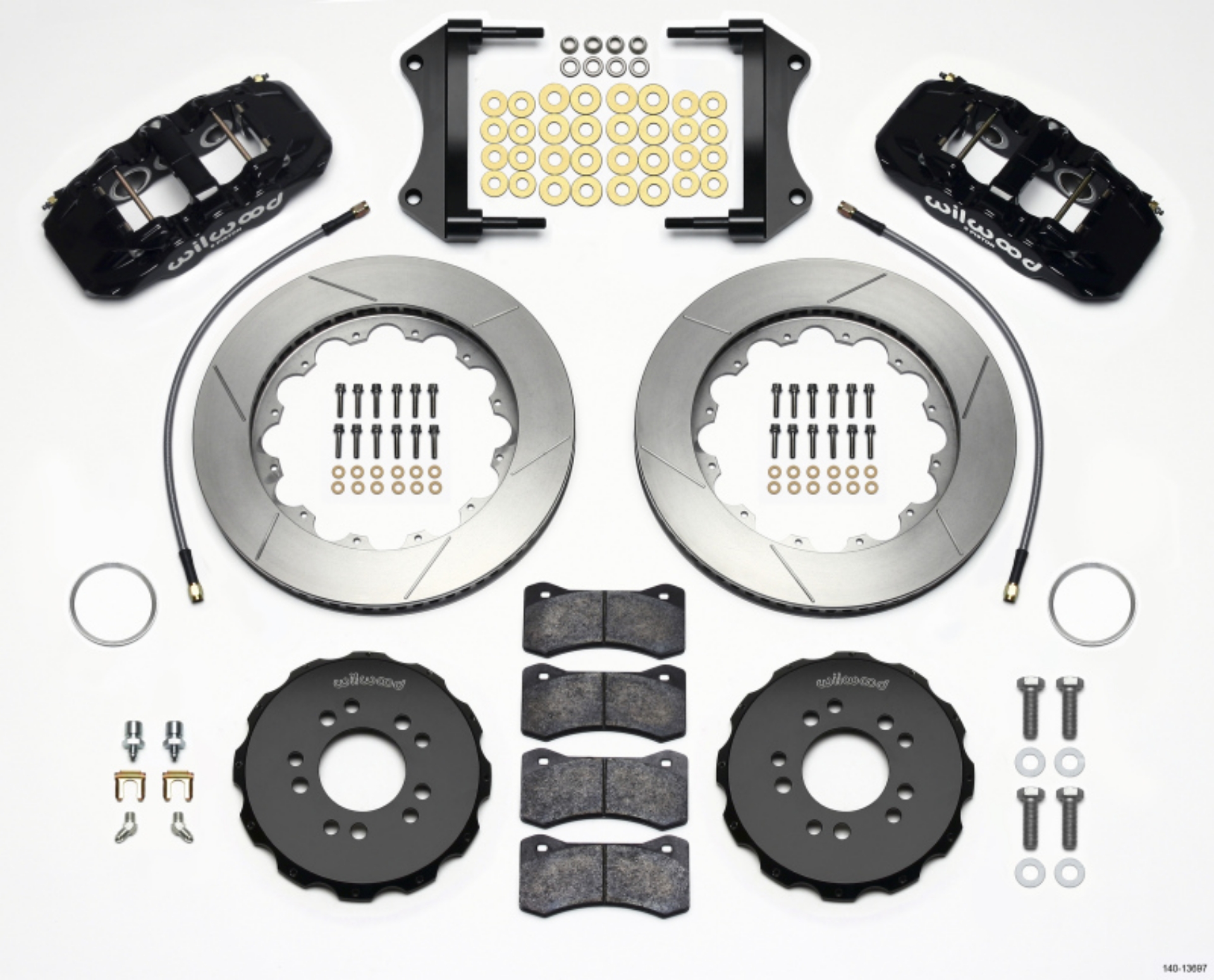Picture of Wilwood AERO6 Front Hat Kit 14-25 2014-Up Corvette C7 w-Lines