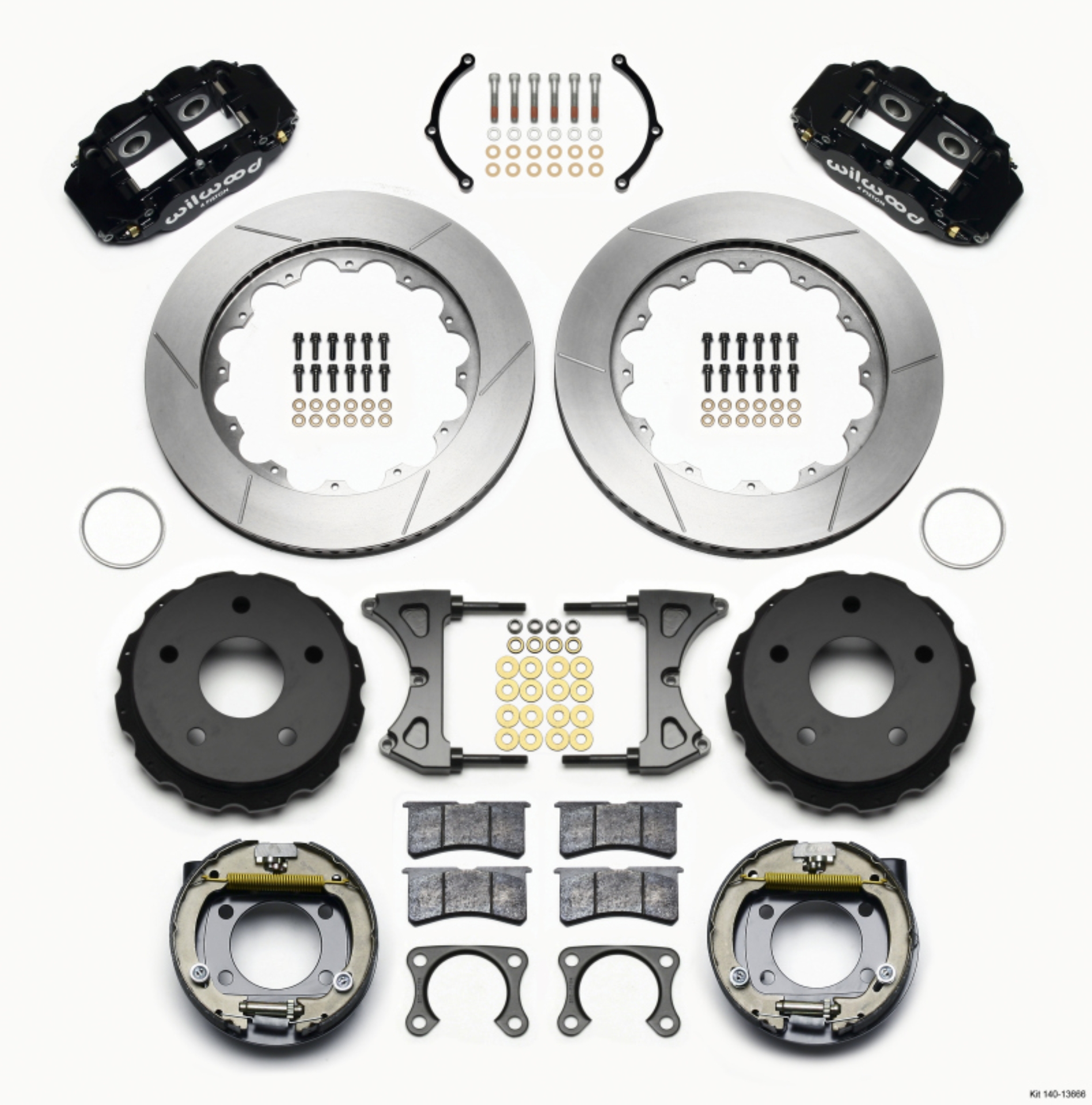 Picture of Wilwood Narrow Superlite 4R Rear P-Brk Kit 14-00in Big Ford New 2-38in Off Bronco 5 x 5-50