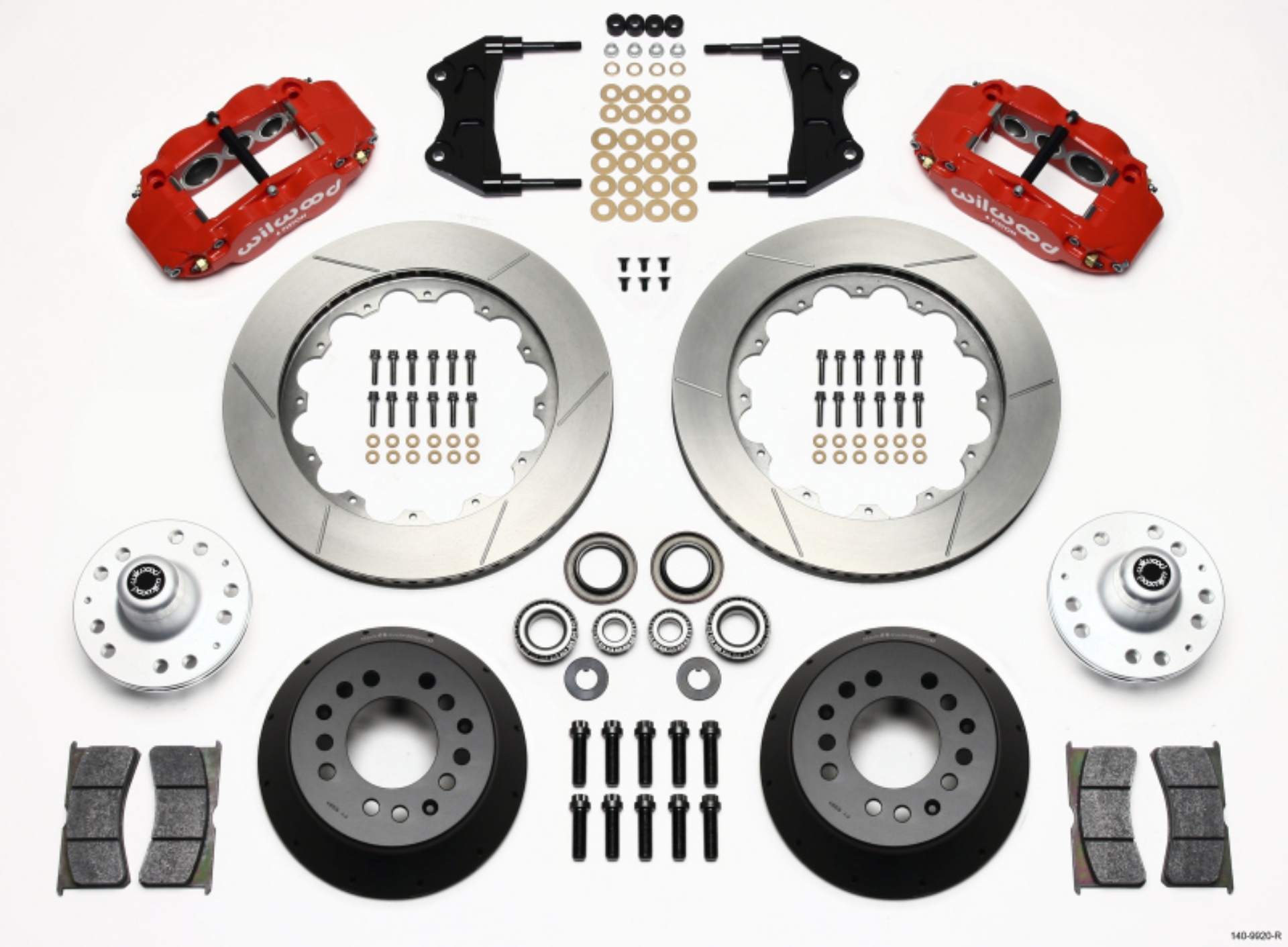 Picture of Wilwood Narrow Superlite 6R Front Hub Kit 14-00in Red WWE ProSpindle