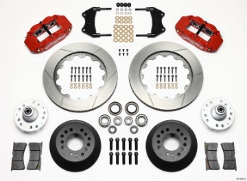 Picture of Wilwood Narrow Superlite 6R Front Hub Kit 14-00in Red WWE ProSpindle