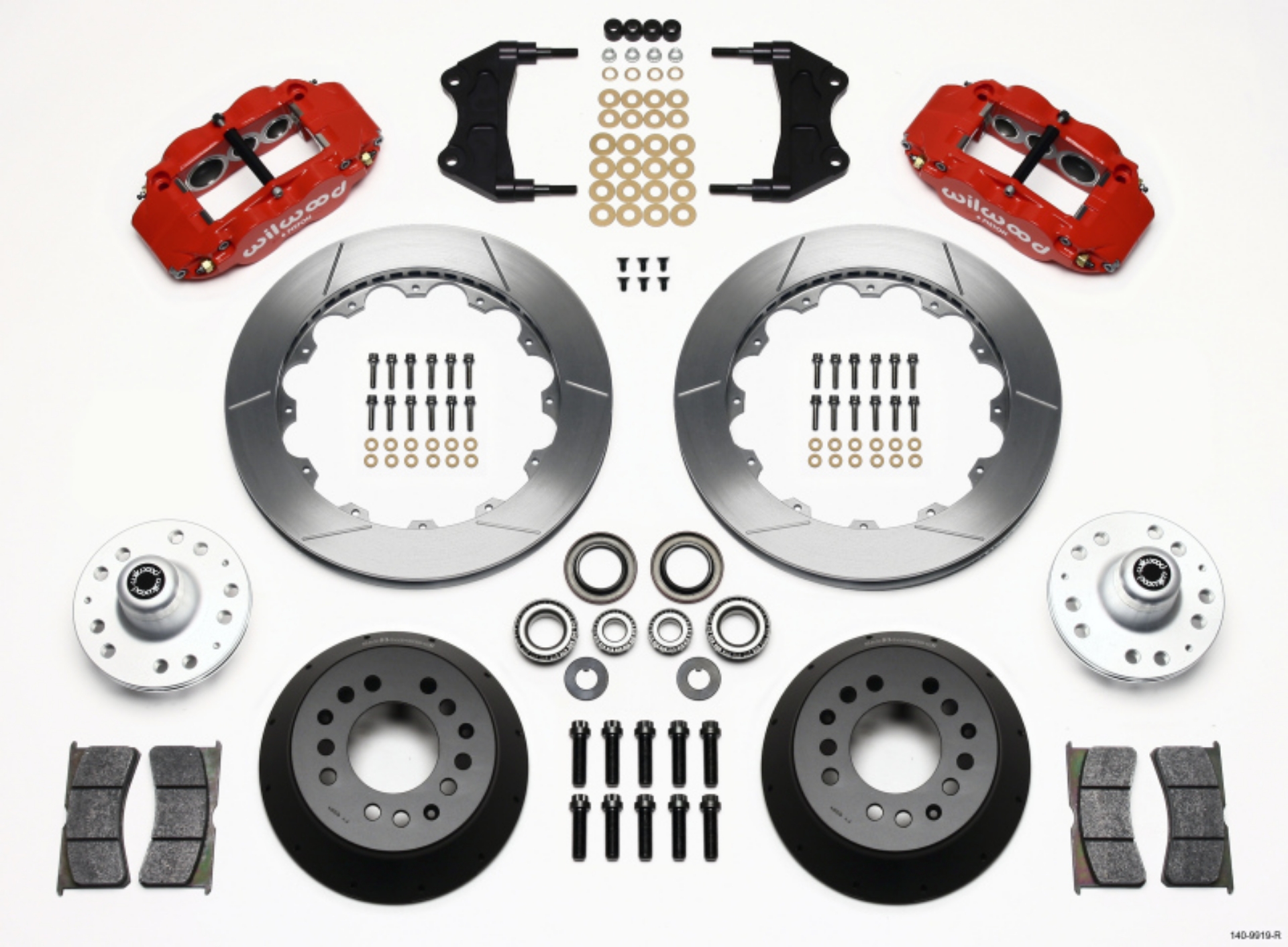 Picture of Wilwood Narrow Superlite 6R Front Hub Kit 12-88in Red WWE ProSpindle