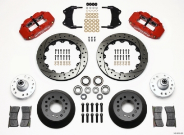 Picture of Wilwood Narrow Superlite 6R Front Hub Kit 12-88in Drill Red WWE ProSpindle