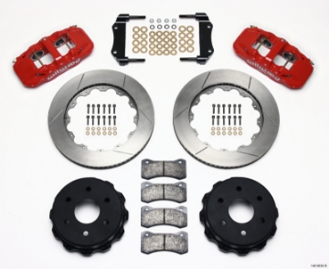 Picture of Wilwood AERO4 RearTruck Kit 14-25in Red 1999-2010 GM 1500-SUV 2 Piston OE Caliper