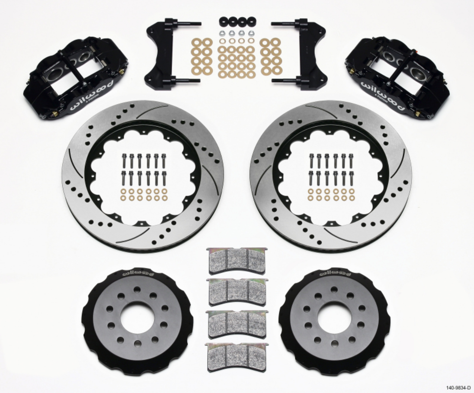 Picture of Wilwood Narrow Superlite 6R Front Hat Kit 14-00in Drilled 98-02 Camaro-Firebird