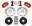 Picture of Wilwood Narrow Superlite 6R Front Hat Kit 13-06in Red 98-02 Camaro-Firebird